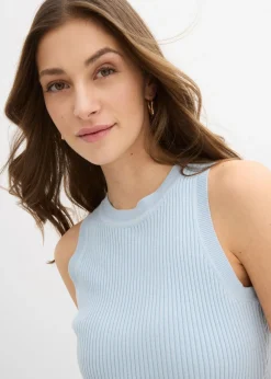 Discount Top de punto con viscosa Mujer Camisetas|Novedades