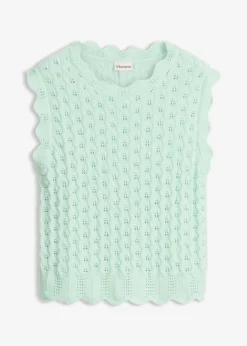 Clearance Top de punto de algodón puro Mujer Novedades|Ropa De Punto