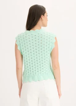 Clearance Top de punto de algodón puro Mujer Novedades|Ropa De Punto