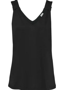 Outlet Top de punto de viscosa pura Mujer Camisetas