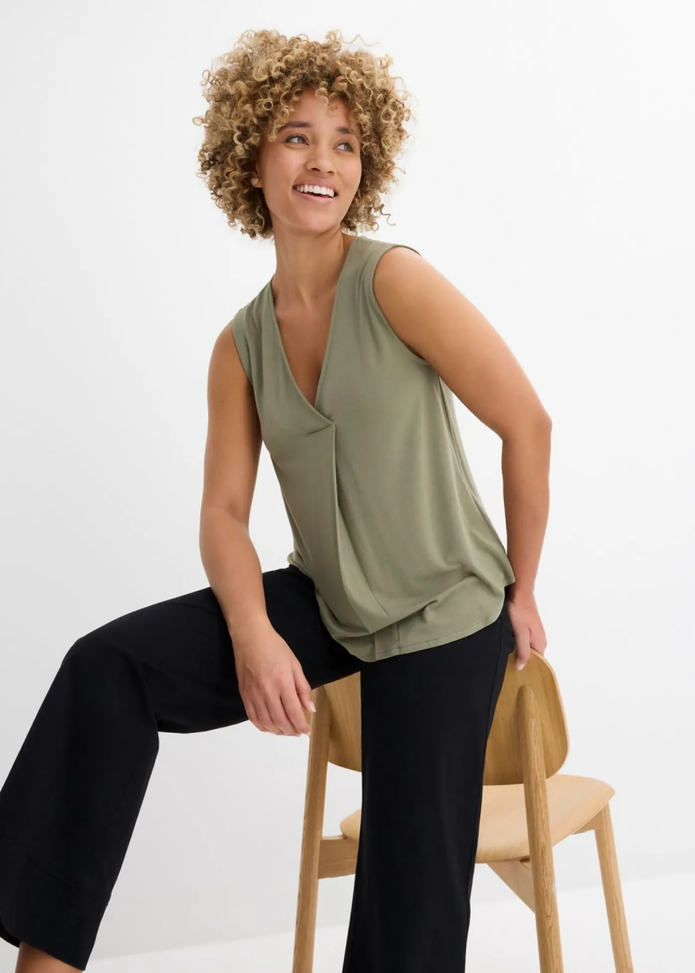 Sale Top de suave mezcla de viscosa Mujer Camisetas|Novedades