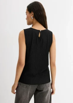 Best Top de tejido arrugado estructurado Mujer Esenciales|Camisetas