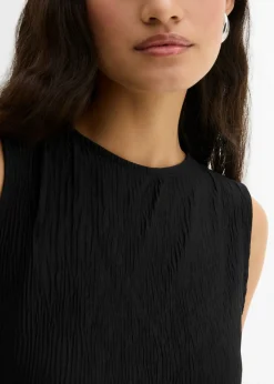 Best Top de tejido arrugado estructurado Mujer Esenciales|Camisetas