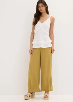 Sale Top de tirantes finos con volantes Mujer Camisetas
