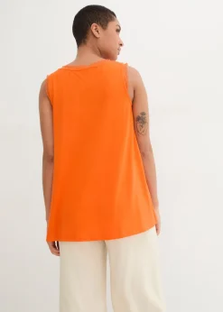 Top de viscosa con encaje Mujer Camisetas