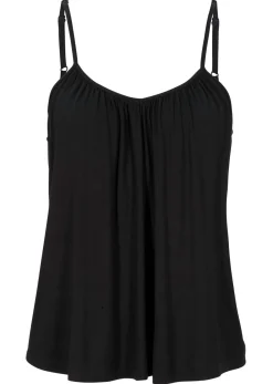 Outlet Top de viscosa fluida con tirantes finos Mujer Camisetas|Novedades
