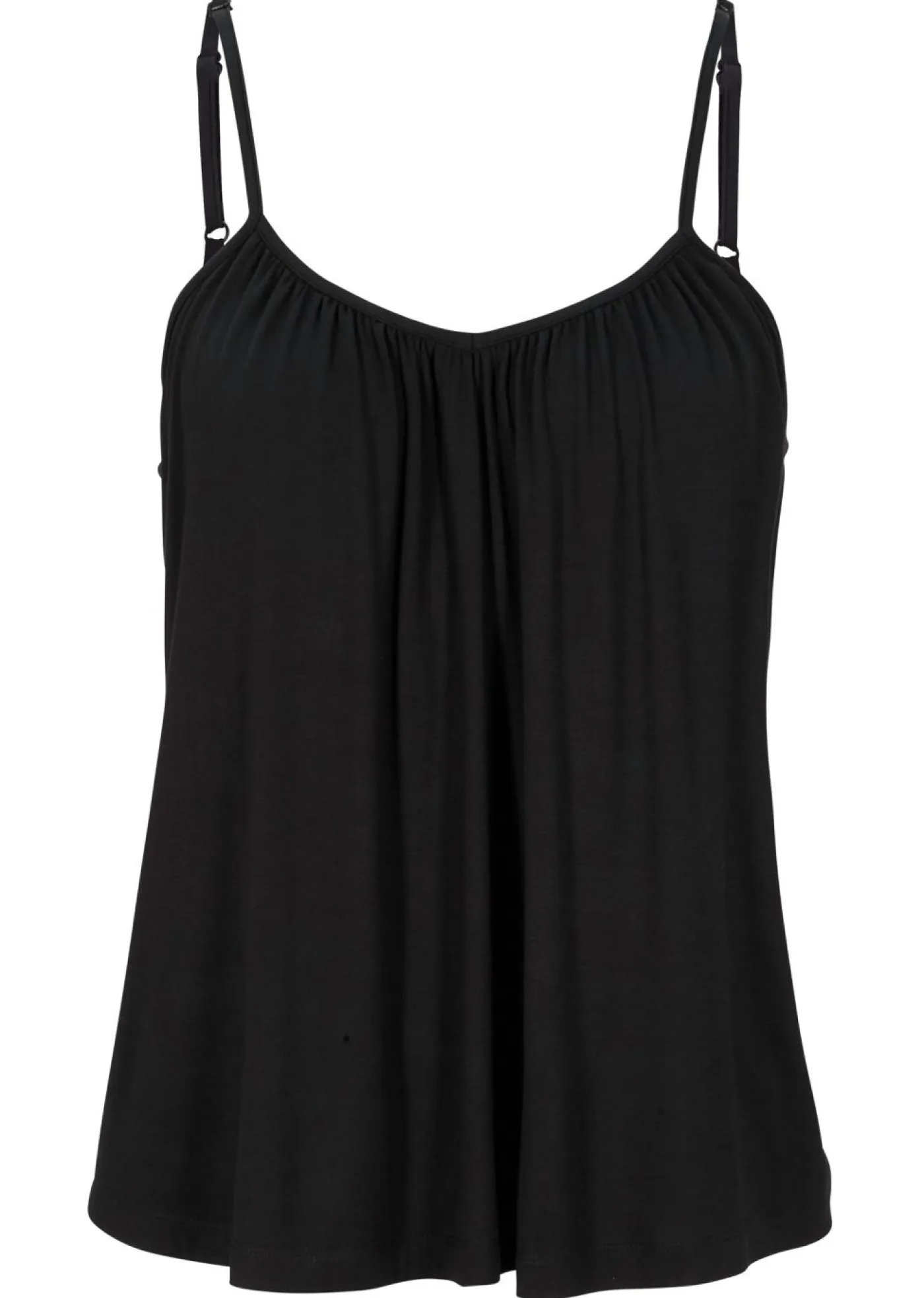 Outlet Top de viscosa fluida con tirantes finos Mujer Camisetas|Novedades