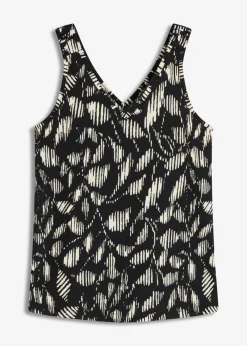 Clearance Top estampado de punto estructurado Mujer Camisetas