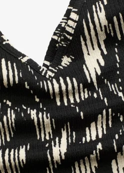 Clearance Top estampado de punto estructurado Mujer Camisetas