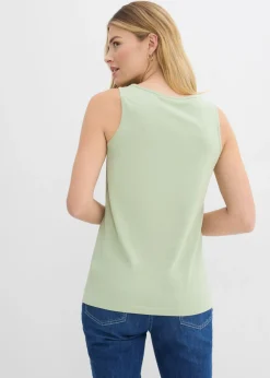 Top largo de algodón orgánico puro (5 unidades) Mujer Camisetas Interiores|Básicos