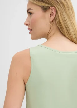 Top largo de algodón orgánico puro (5 unidades) Mujer Camisetas Interiores|Básicos