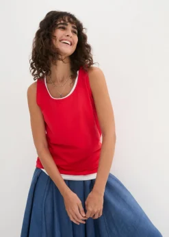 New Top largo de algodón orgánico puro (5 unidades) Mujer Camisetas Interiores|Básicos