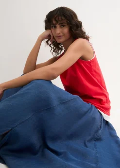 New Top largo de algodón orgánico puro (5 unidades) Mujer Camisetas Interiores|Básicos