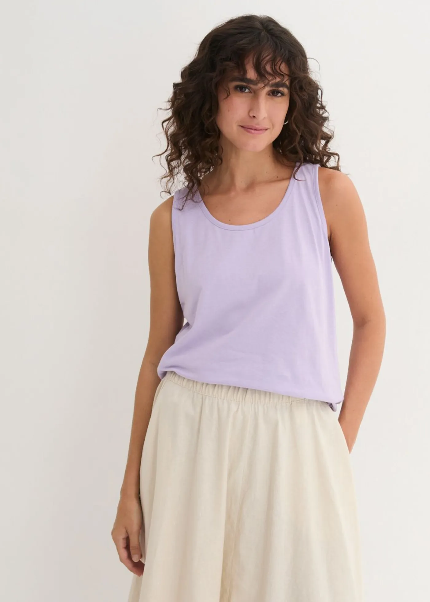 Clearance Top largo de algodón orgánico puro (5 unidades) Mujer Camisetas Interiores|Básicos