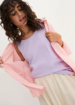 Clearance Top largo de algodón orgánico puro (5 unidades) Mujer Camisetas Interiores|Básicos