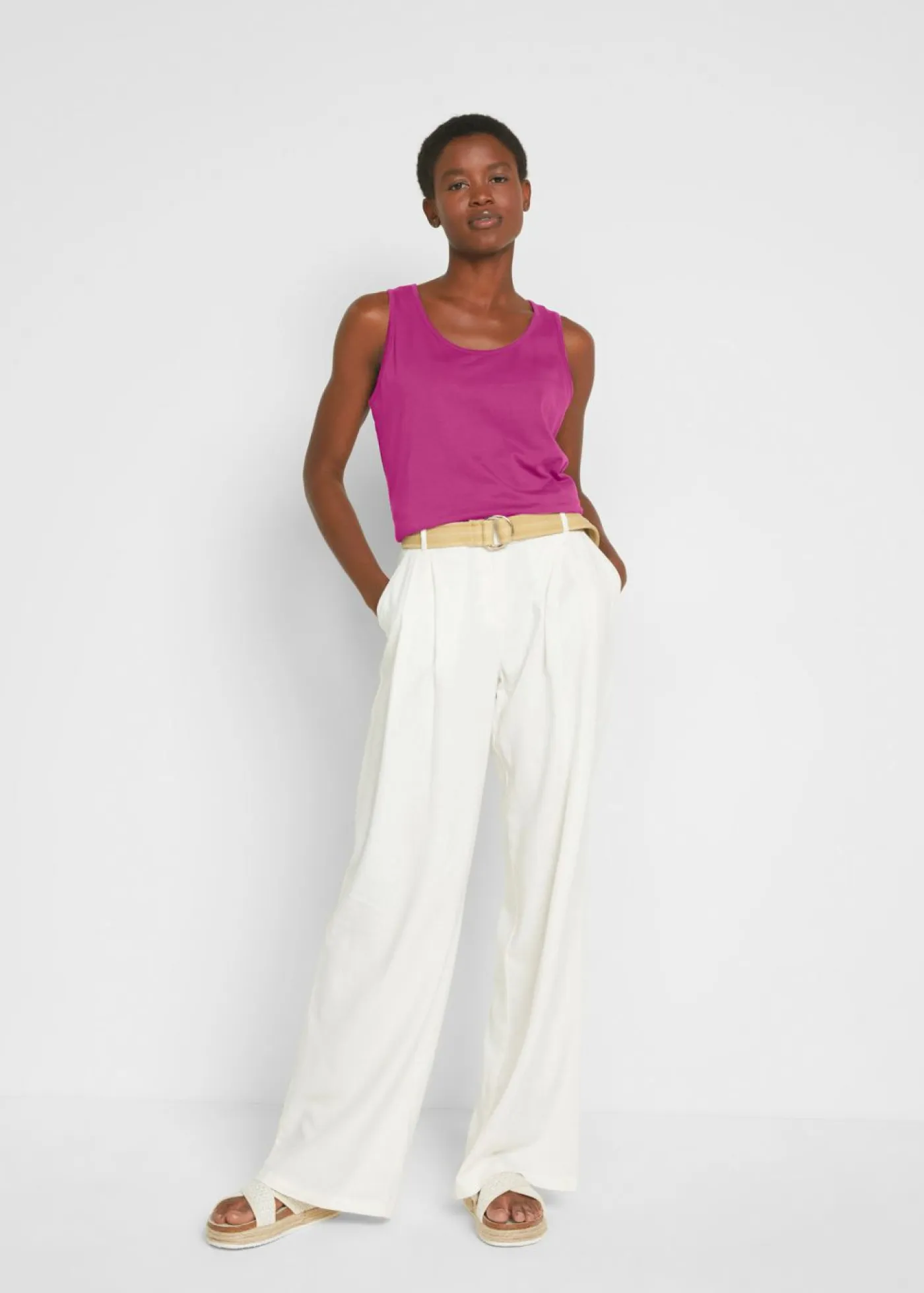 Clearance Top largo de algodón orgánico puro (5 unidades) Mujer Camisetas Interiores|Básicos
