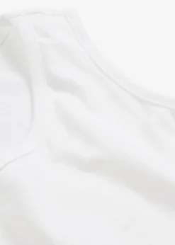 Outlet Top largo de algodón orgánico puro (5 unidades) Mujer Camisetas Interiores|Básicos