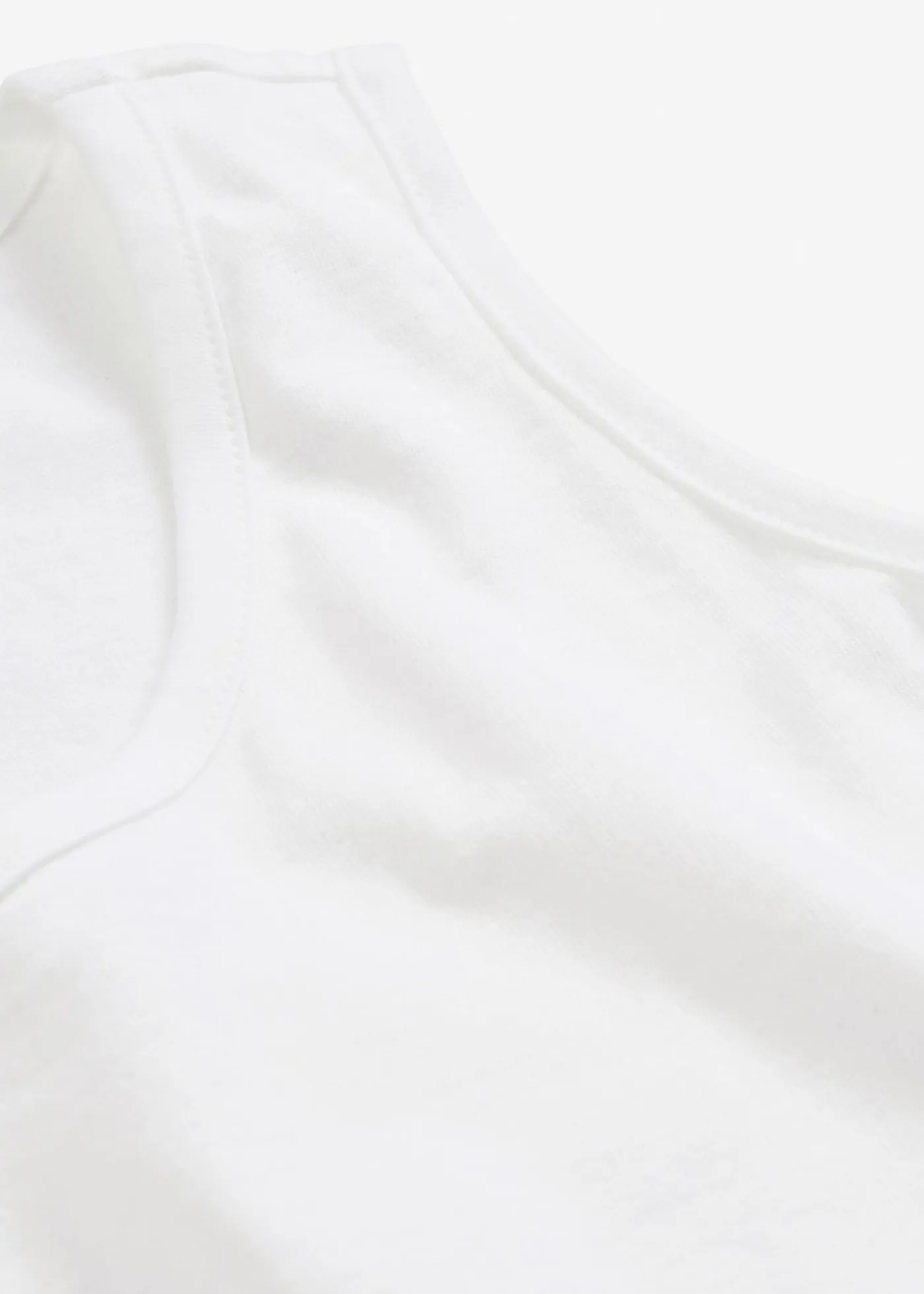 Outlet Top largo de algodón orgánico puro (5 unidades) Mujer Camisetas Interiores|Básicos