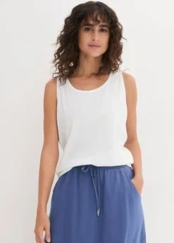 Outlet Top largo de algodón orgánico puro (5 unidades) Mujer Camisetas Interiores|Básicos