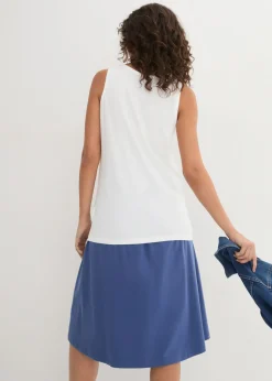 Outlet Top largo de algodón orgánico puro (5 unidades) Mujer Camisetas Interiores|Básicos