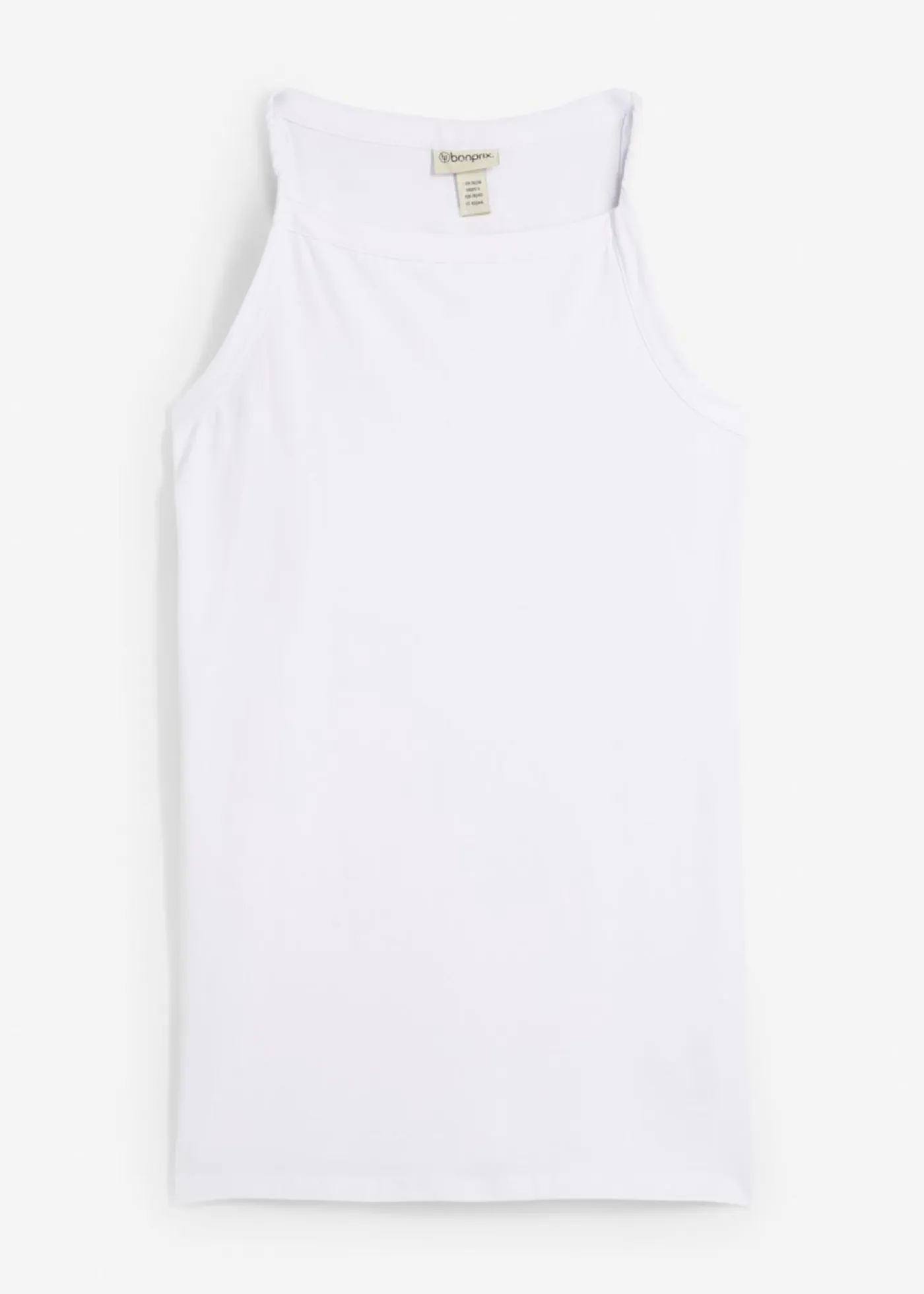 Clearance Top largo de mezcla de algodón elástico Mujer Esenciales|Camisetas