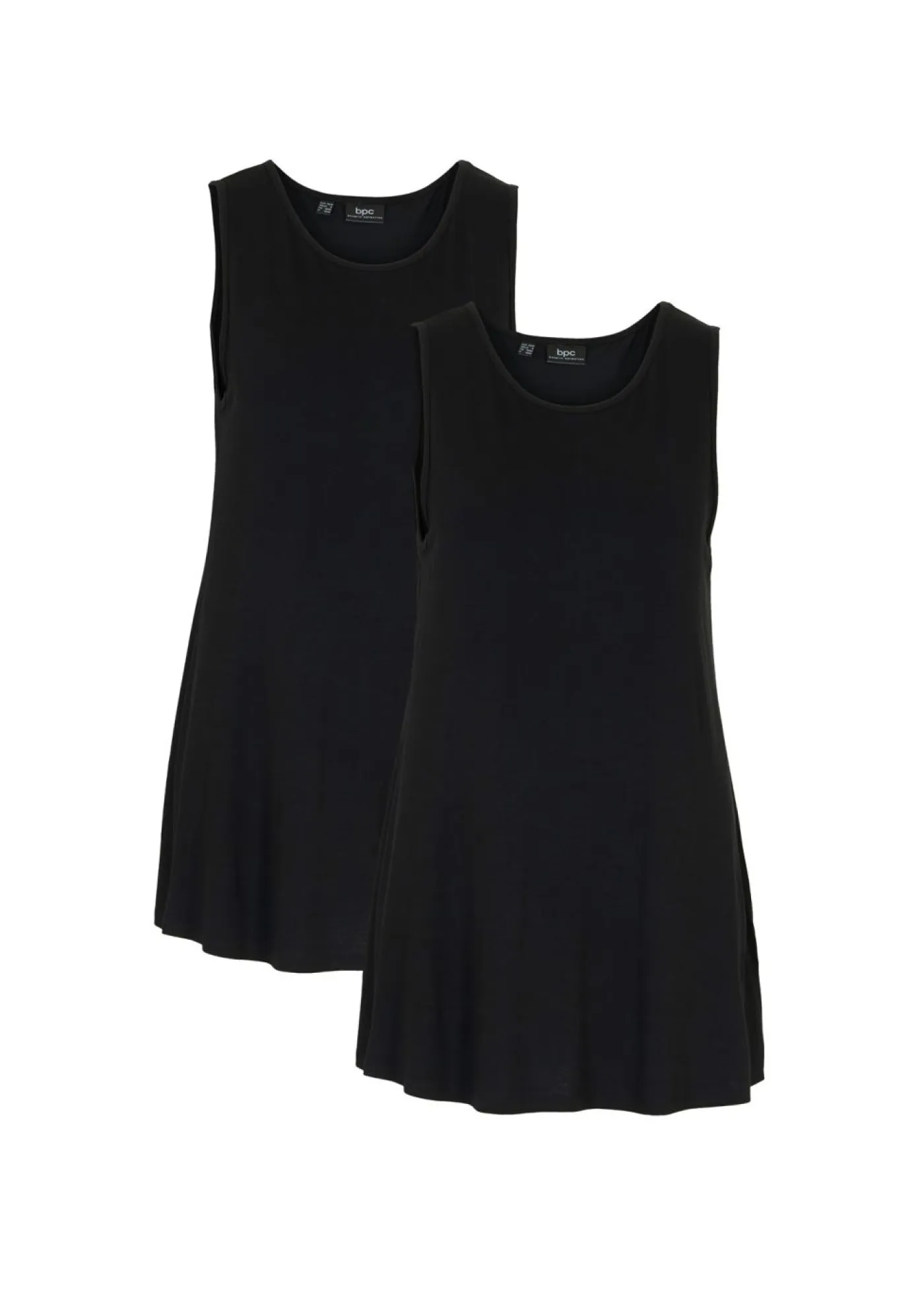 Sale Top largo de viscosa suave (2 unidades) Mujer Básicos|Camisetas