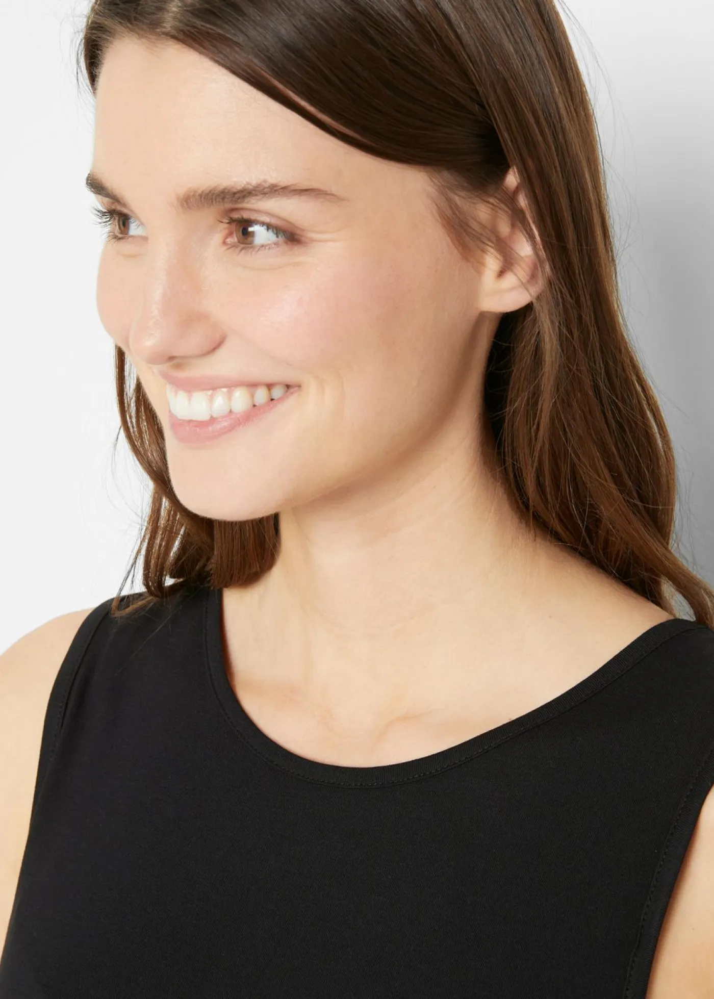Sale Top largo de viscosa suave (2 unidades) Mujer Básicos|Camisetas