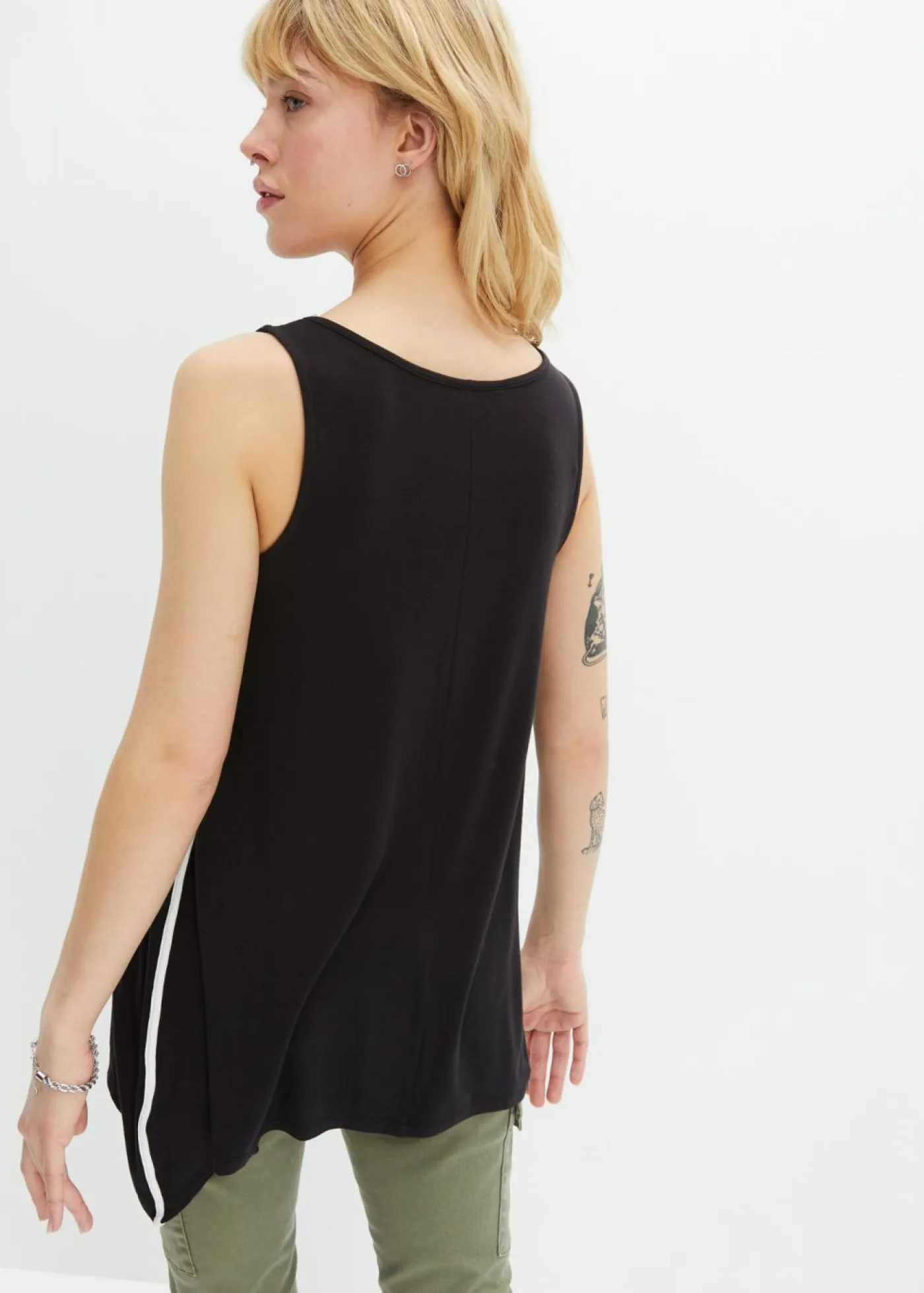 New Top largo de viscosa suave Mujer Camisetas