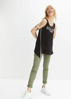 New Top largo de viscosa suave Mujer Camisetas