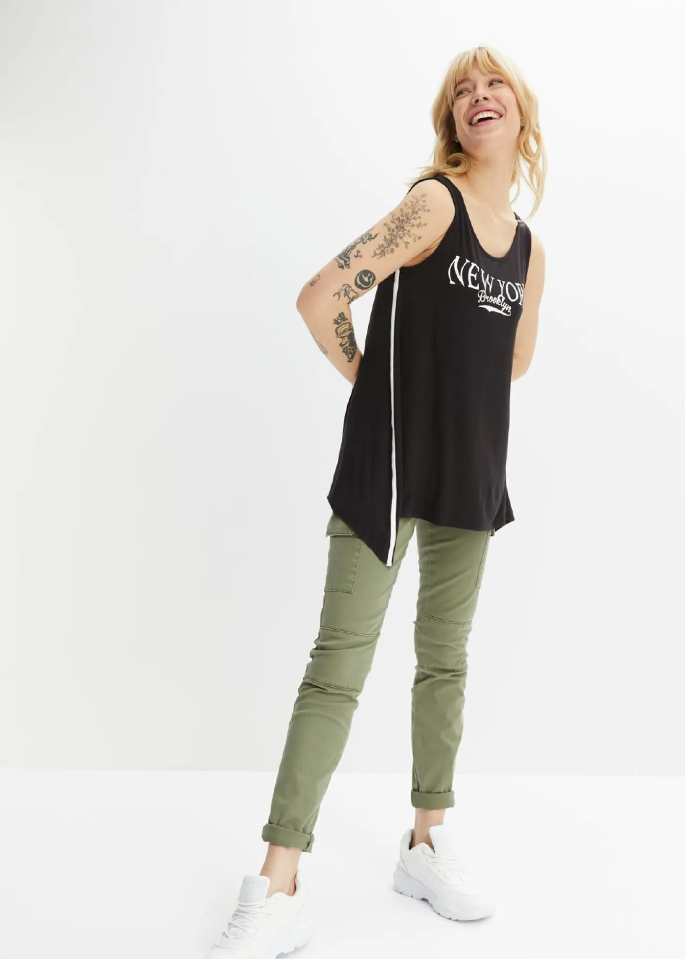 New Top largo de viscosa suave Mujer Camisetas