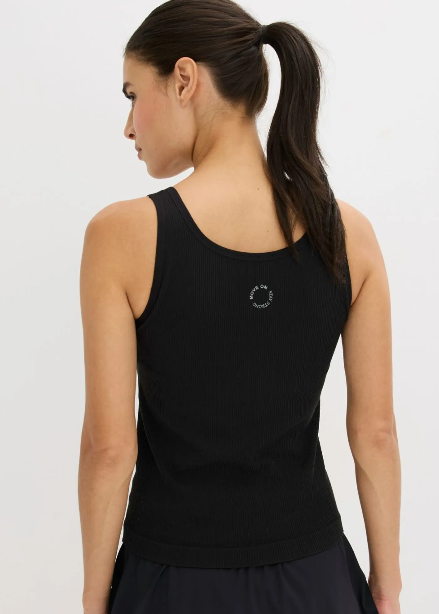 Online Top largo sin costuras de canalé Mujer Ropa Deportiva|Camisetas