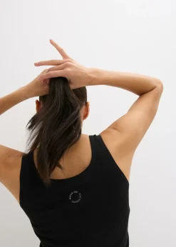 Online Top largo sin costuras de canalé Mujer Ropa Deportiva|Camisetas
