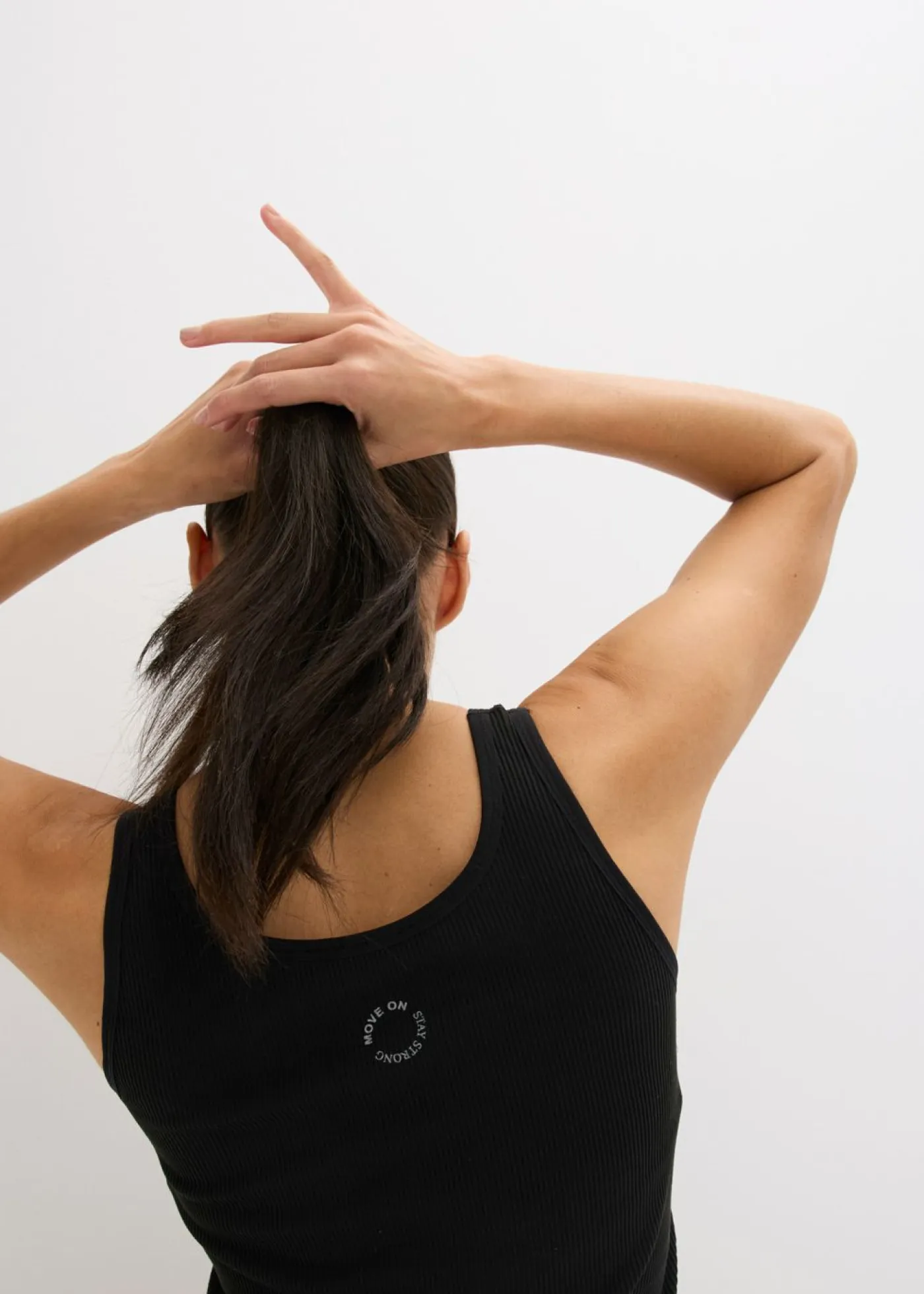 Online Top largo sin costuras de canalé Mujer Ropa Deportiva|Camisetas