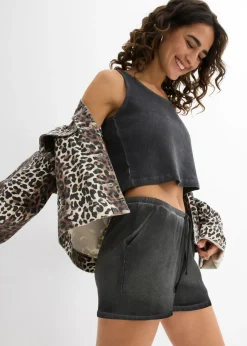 Clearance Top sin mangas de algodón orgánico puro Mujer Camisetas