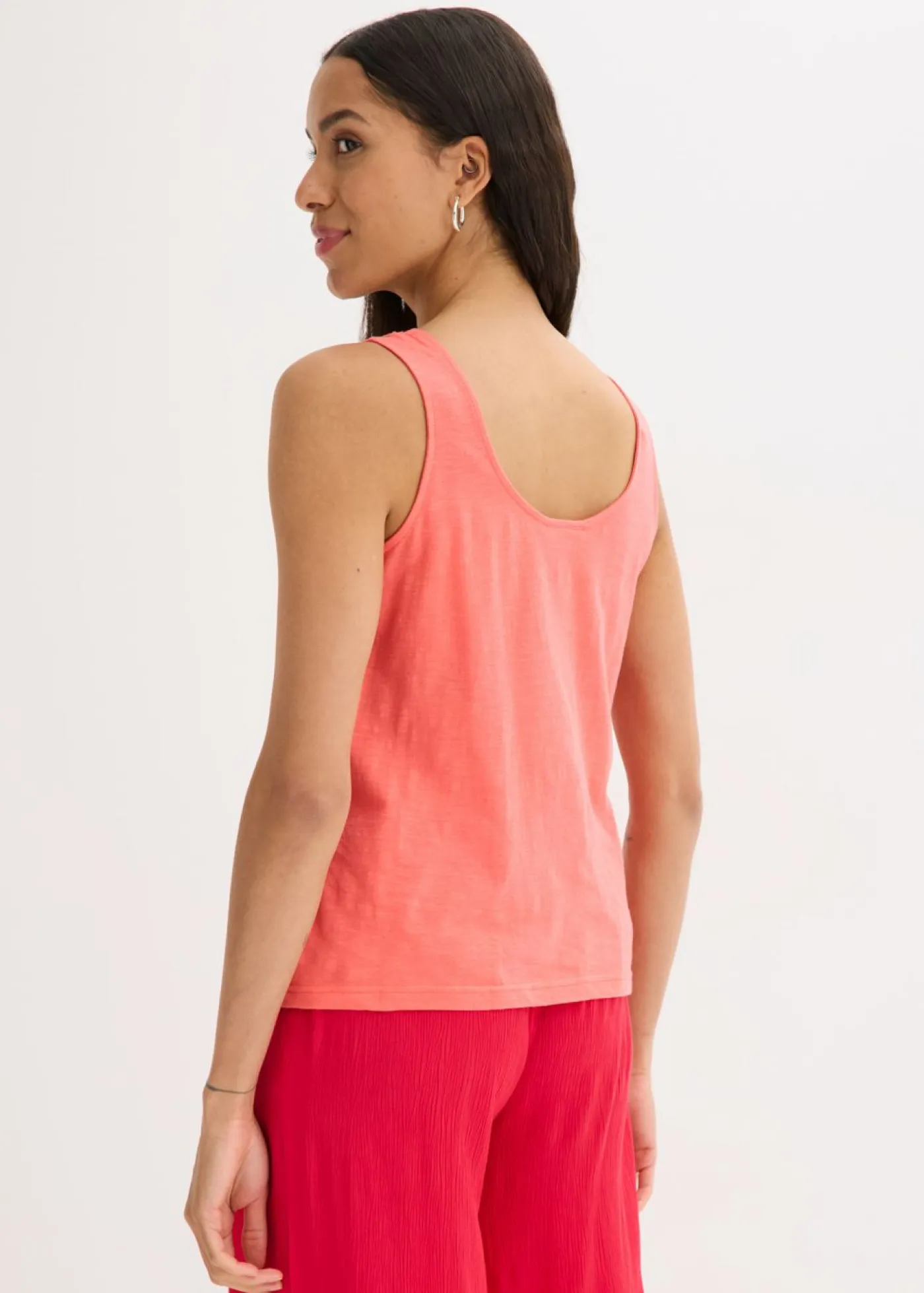Clearance Top sin mangas de algodón orgánico puro Mujer Camisetas
