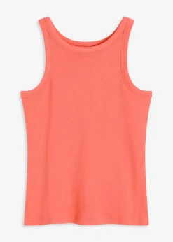Best Top sin mangas de canalé Mujer Camisetas Interiores|Básicos