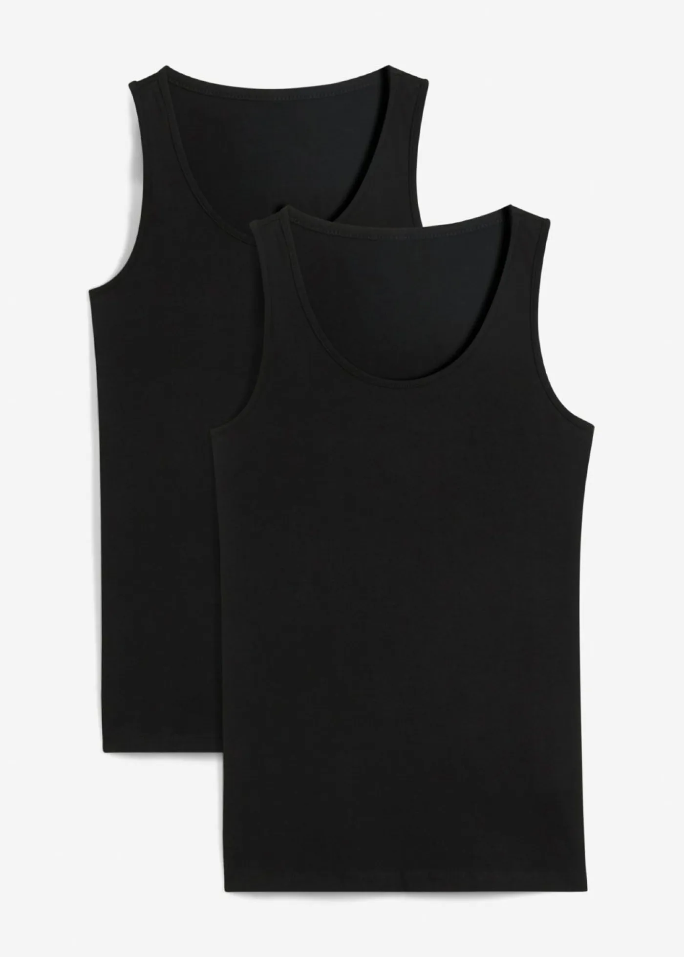 Online Top sin mangas elástico (2 unidades) Mujer Camisetas Interiores|Básicos