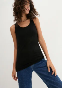 Online Top sin mangas elástico (2 unidades) Mujer Camisetas Interiores|Básicos