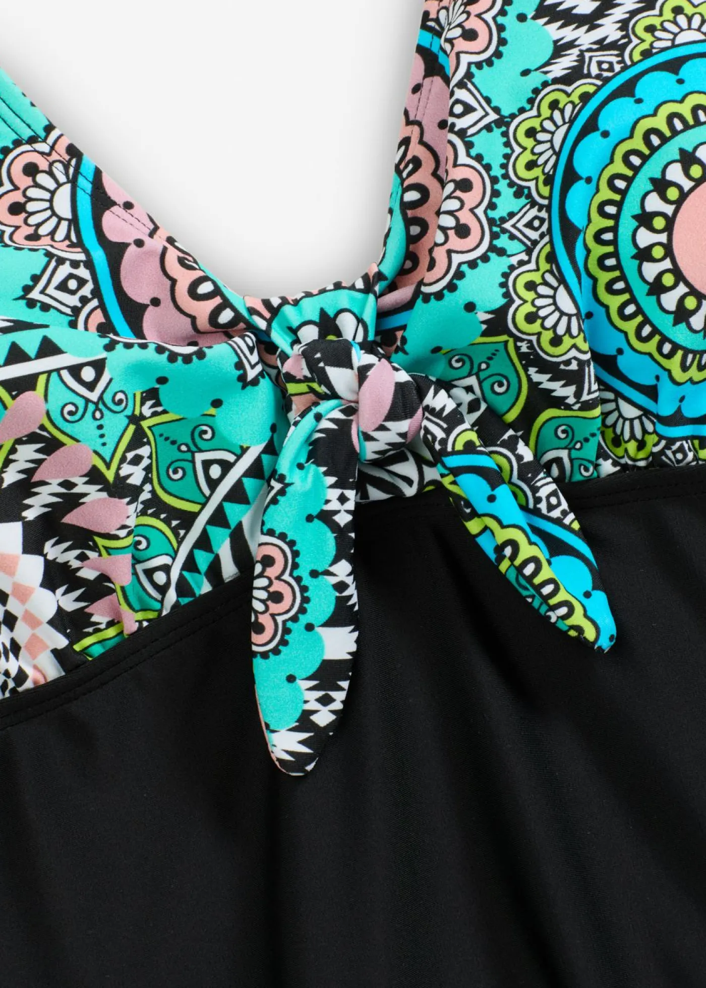 Online Traje de baño con detalle de lazo Mujer Ropa De Baño Cubridora|Trajes De Baño