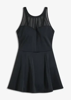 Clearance Traje de baño con efecto moldeador medio y malla transparente Mujer Vestidos Moldeadores|Trajes De Baño