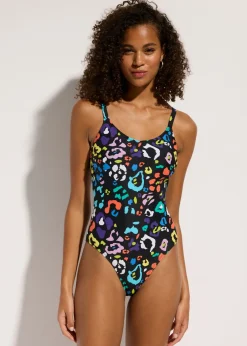 Outlet Traje de baño con ligero efecto moldeador Mujer Vestidos Moldeadores|Bañadores