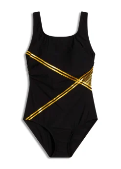 Best Traje de baño con ligero efecto moldeador Mujer Vestidos Moldeadores|Bañadores
