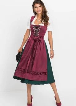 Outlet Traje tirolés y delantal (2 piezas) Mujer Tallas Pequeñas|Vestidos