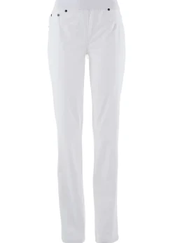 Sale Treggings de sarga de mezcla de algodón elástica Mujer Pantalones