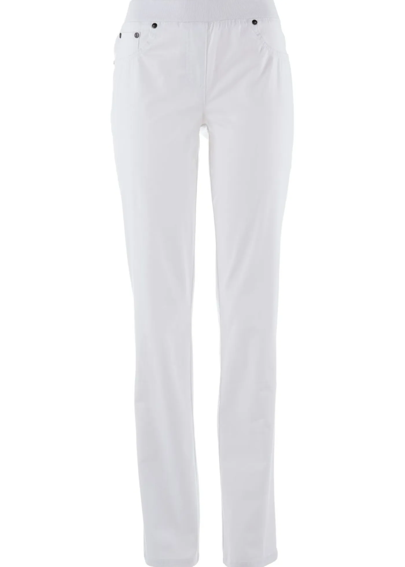 Sale Treggings de sarga de mezcla de algodón elástica Mujer Pantalones