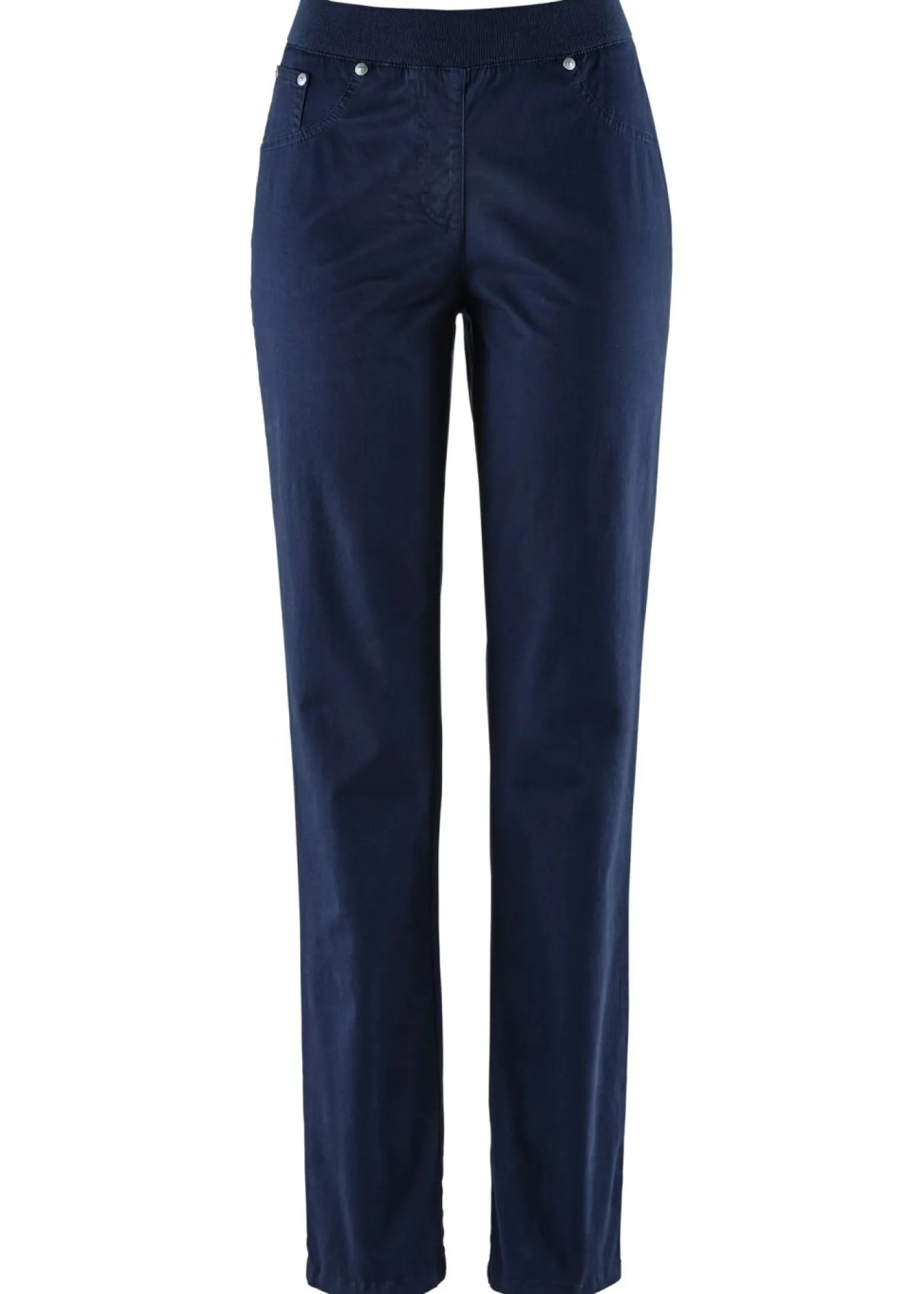 Clearance Treggings de sarga de mezcla de algodón elástica Mujer Pantalones