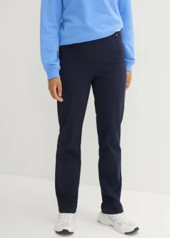 Clearance Treggings de sarga de mezcla de algodón elástica Mujer Pantalones