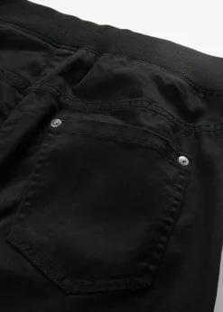 Outlet Treggings de sarga de mezcla de algodón elástica Mujer Pantalones