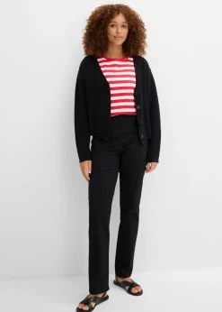 Outlet Treggings de sarga de mezcla de algodón elástica Mujer Pantalones
