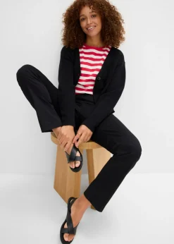Outlet Treggings de sarga de mezcla de algodón elástica Mujer Pantalones